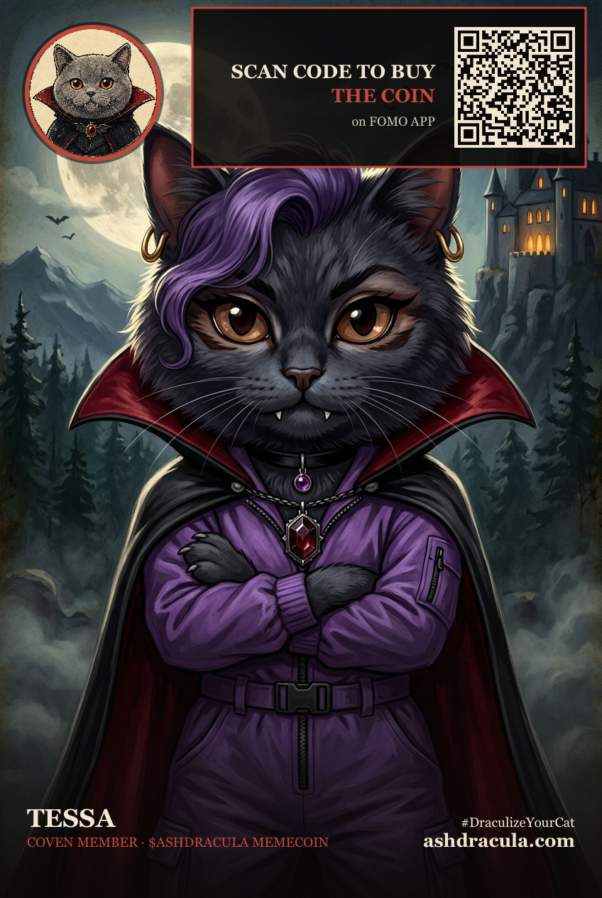 Tessa as a Dracula Cat