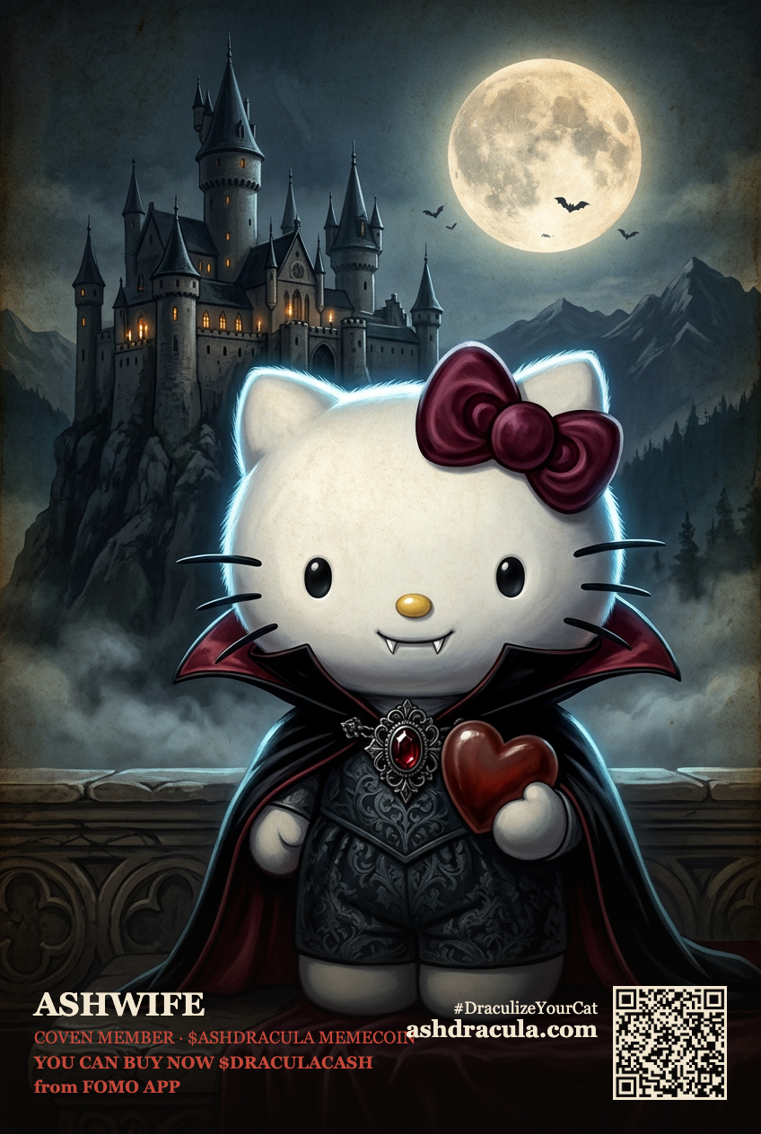 ASHWIFE as a Dracula Cat