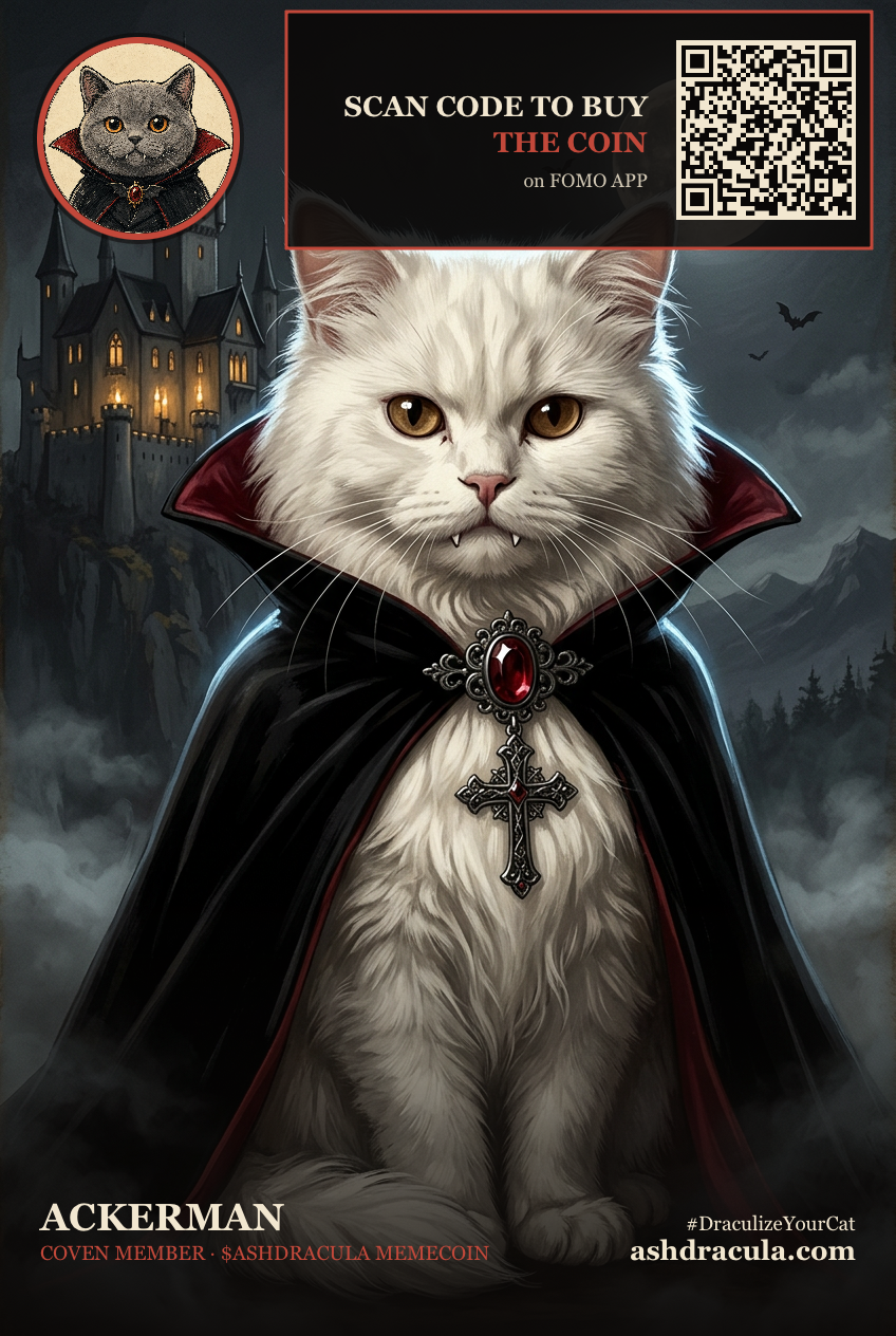 Ackerman as a Dracula Cat