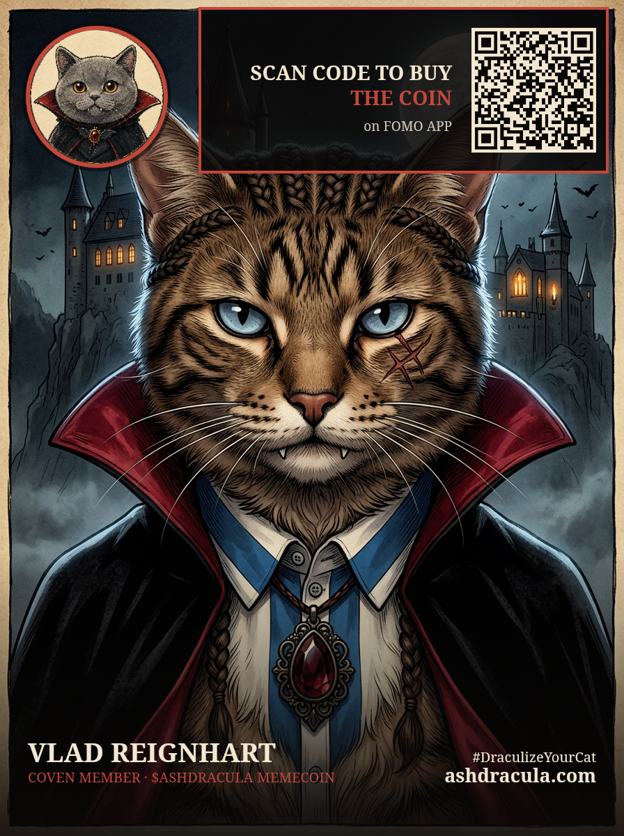 Vlad Reignhart as a Dracula Cat