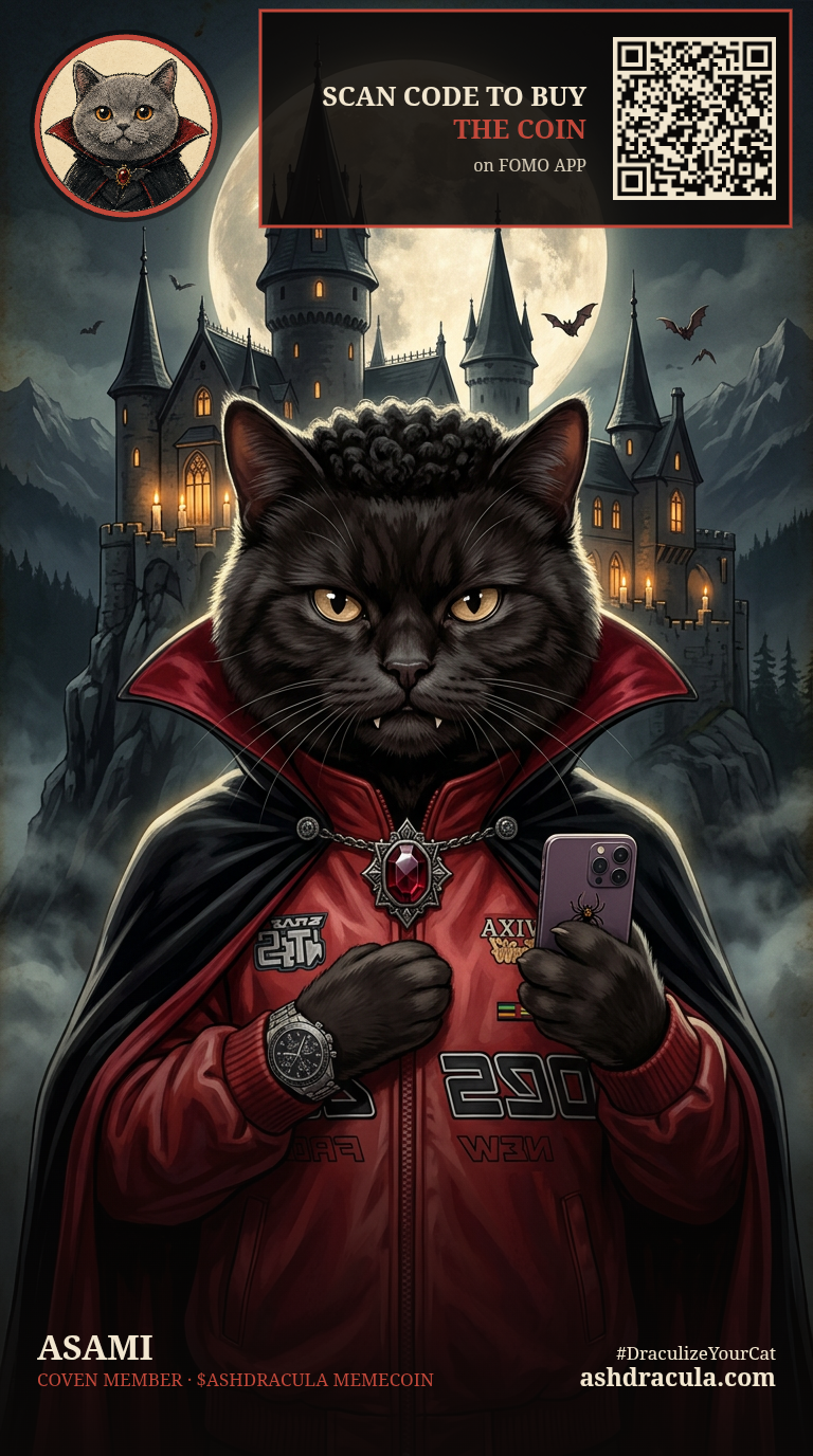 Asami as a Dracula Cat