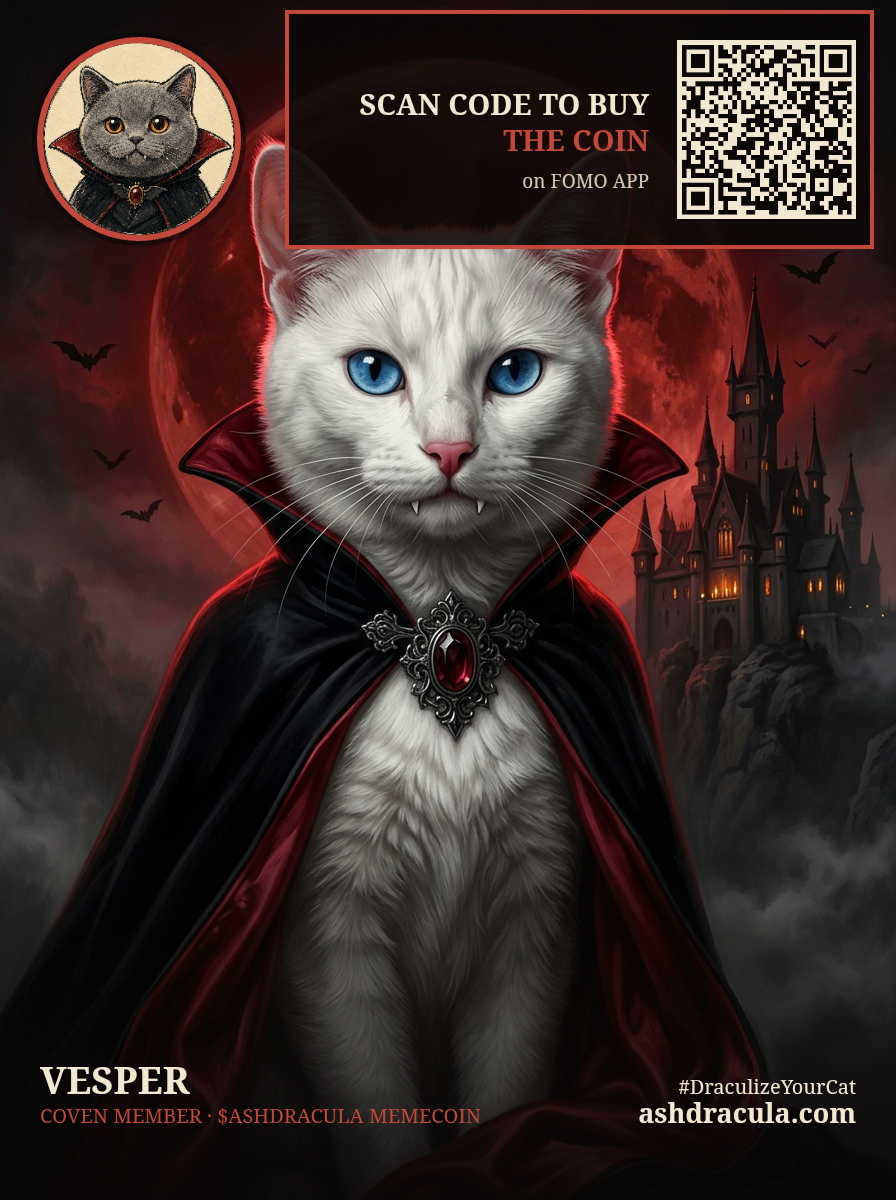 Vesper as a Dracula Cat