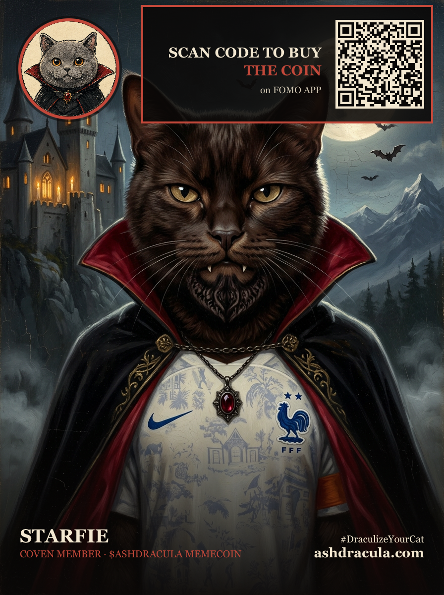 Starfie as a Dracula Cat