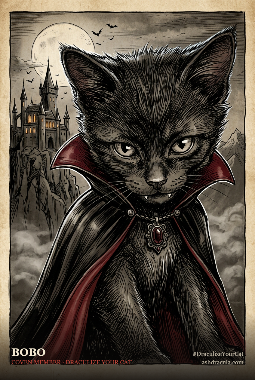 Bobo as a Dracula Cat