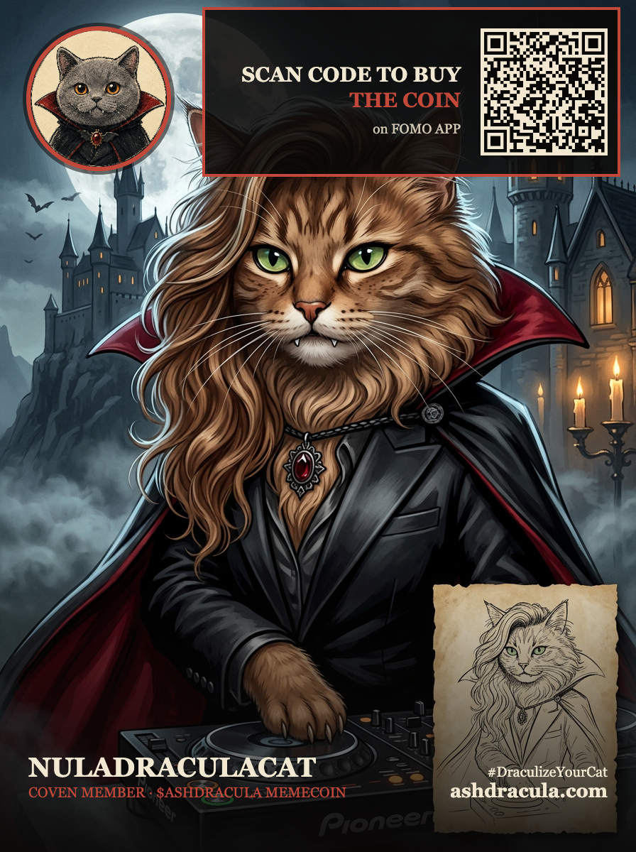 NULADRACULACAT as a Dracula Cat
