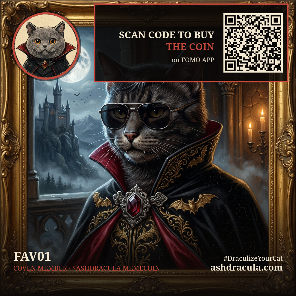 Fav01 as a Dracula Cat