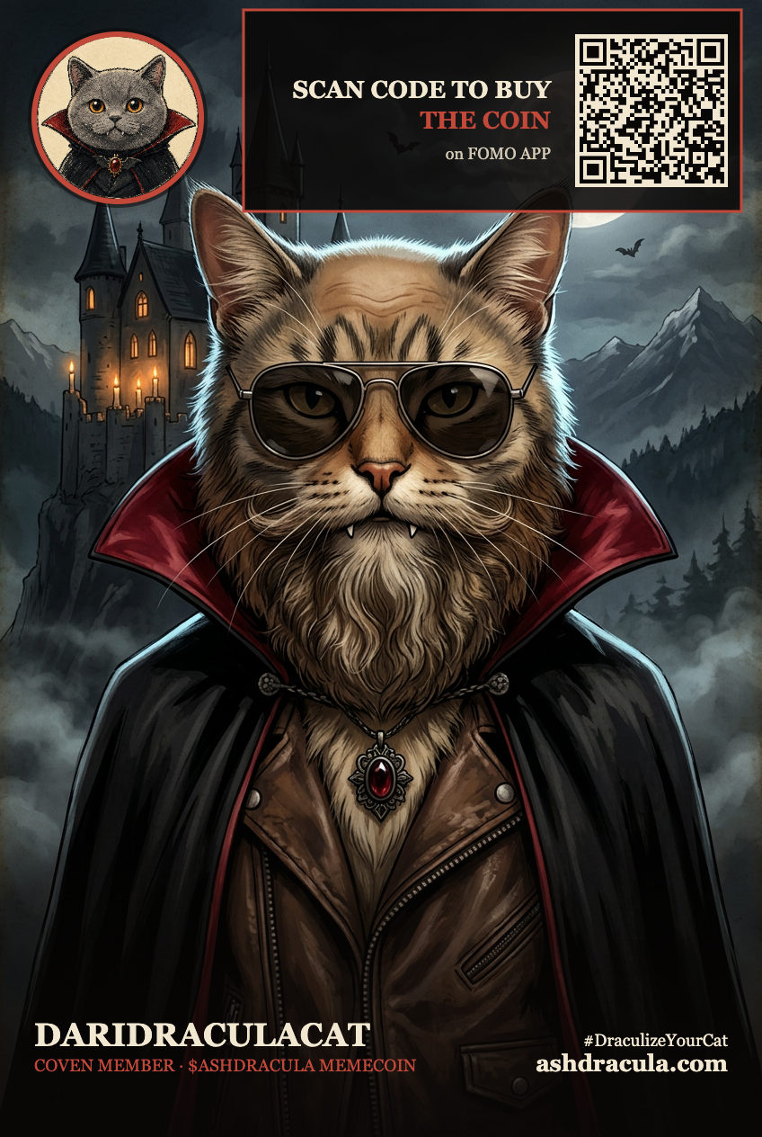 DariDraculaCat as a Dracula Cat