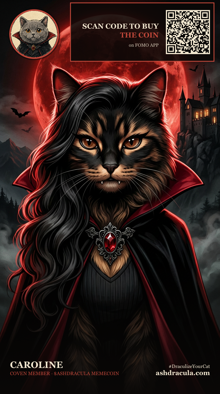 Caroline as a Dracula Cat