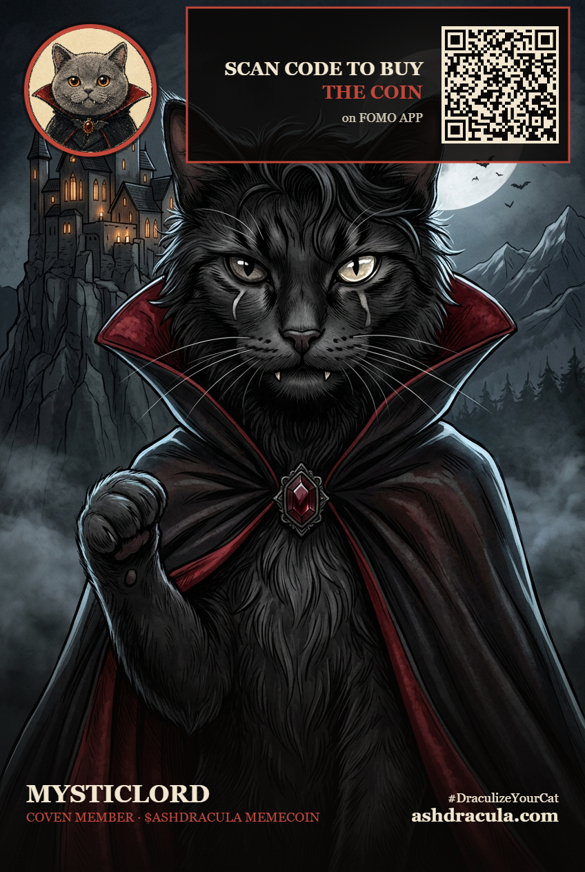 mysticlord as a Dracula Cat