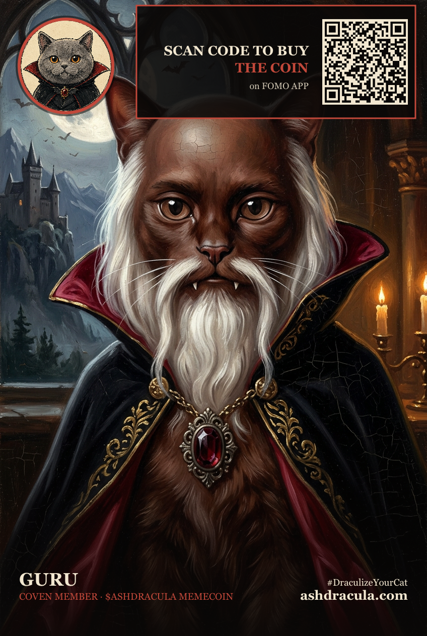 Guru as a Dracula Cat