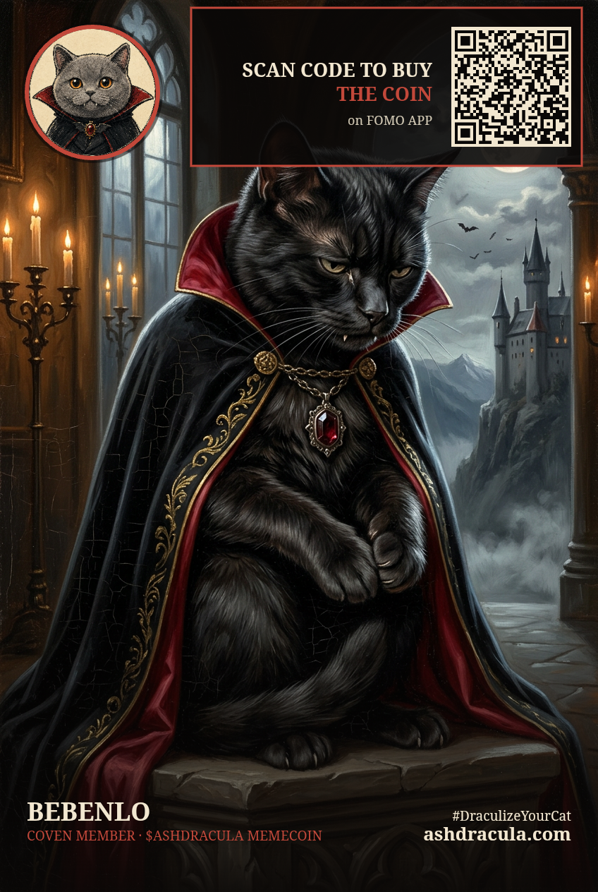 Bebenlo as a Dracula Cat