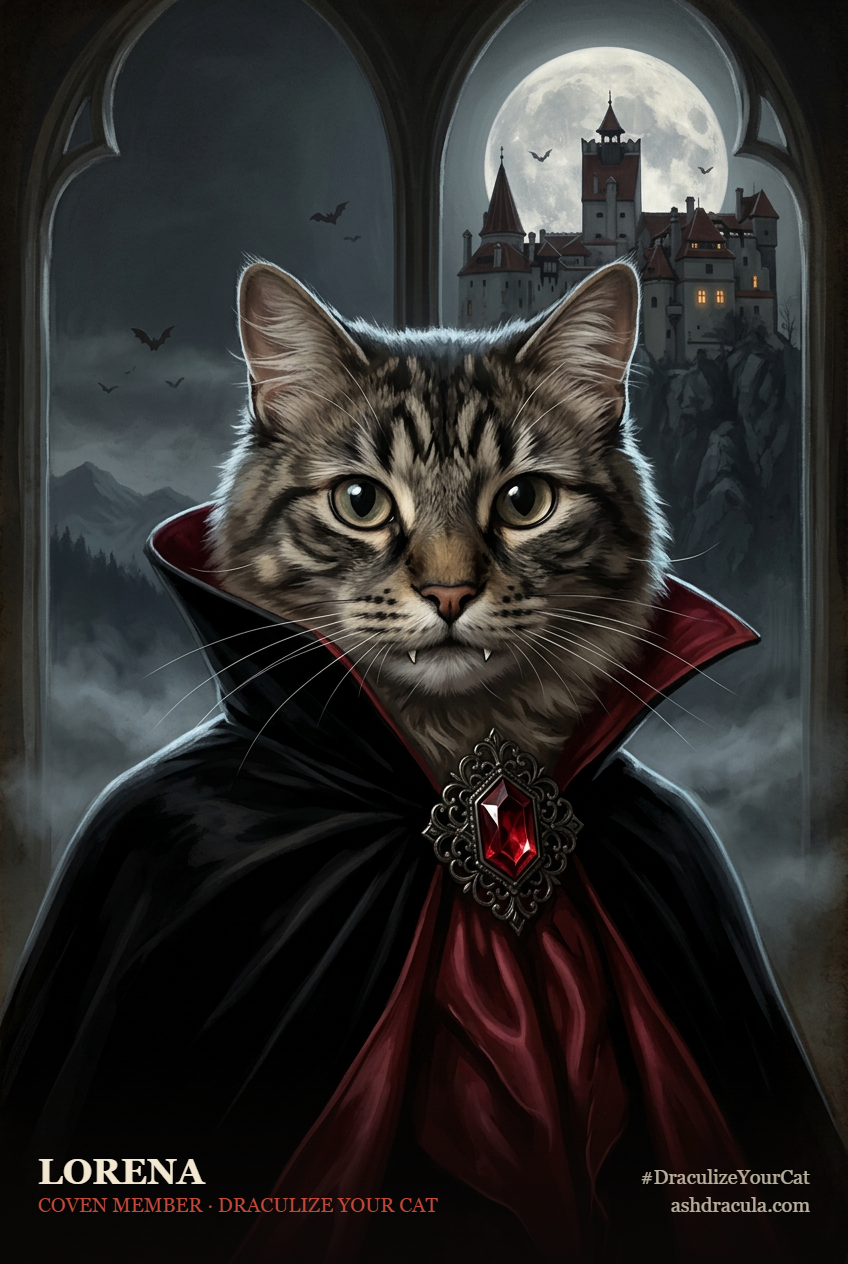 lorena as a Dracula Cat