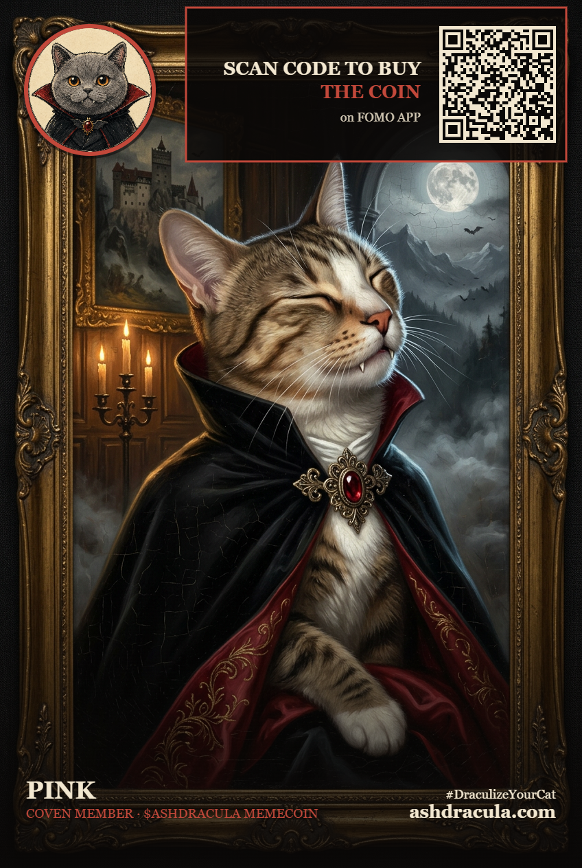 pink as a Dracula Cat
