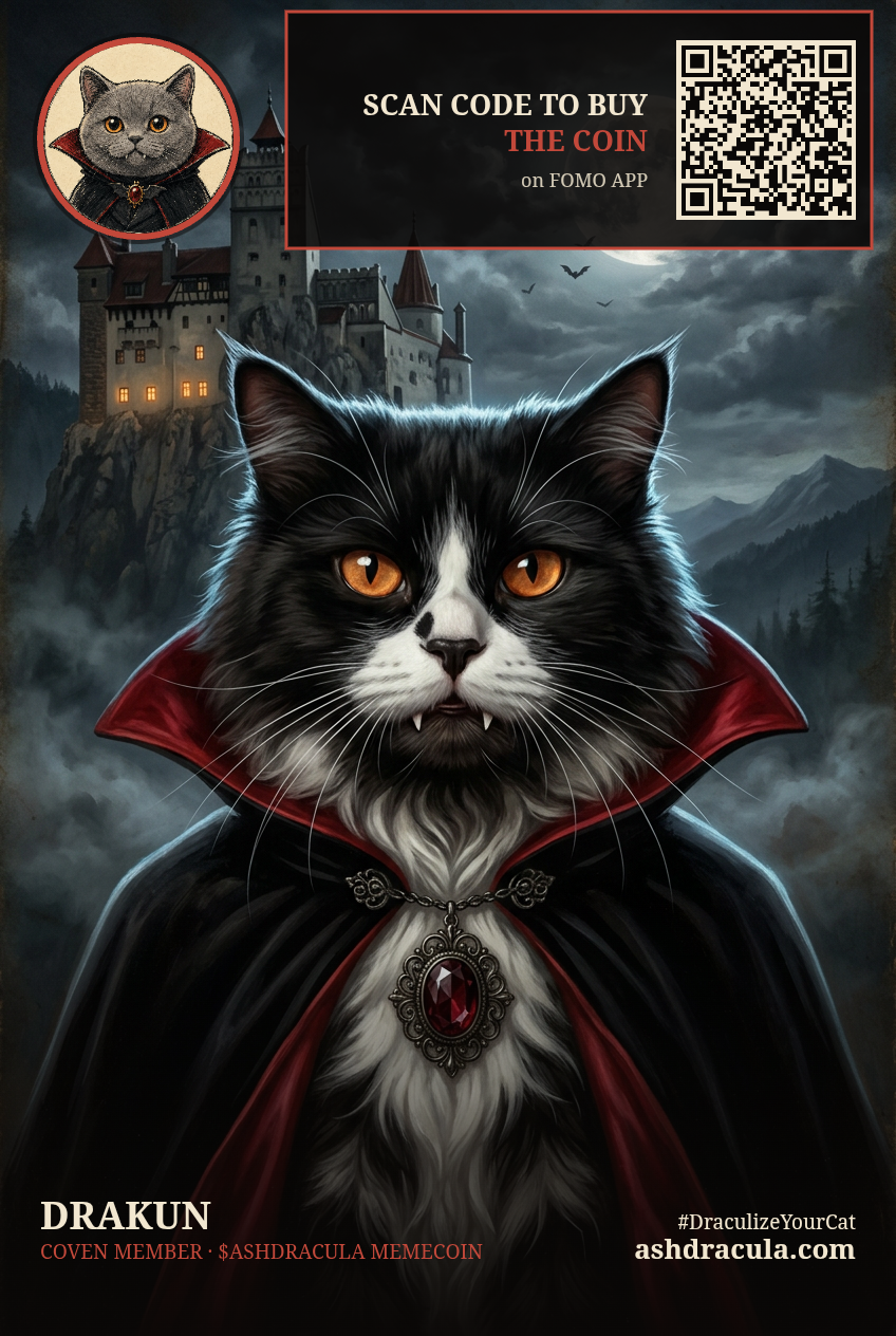 Drakun as a Dracula Cat
