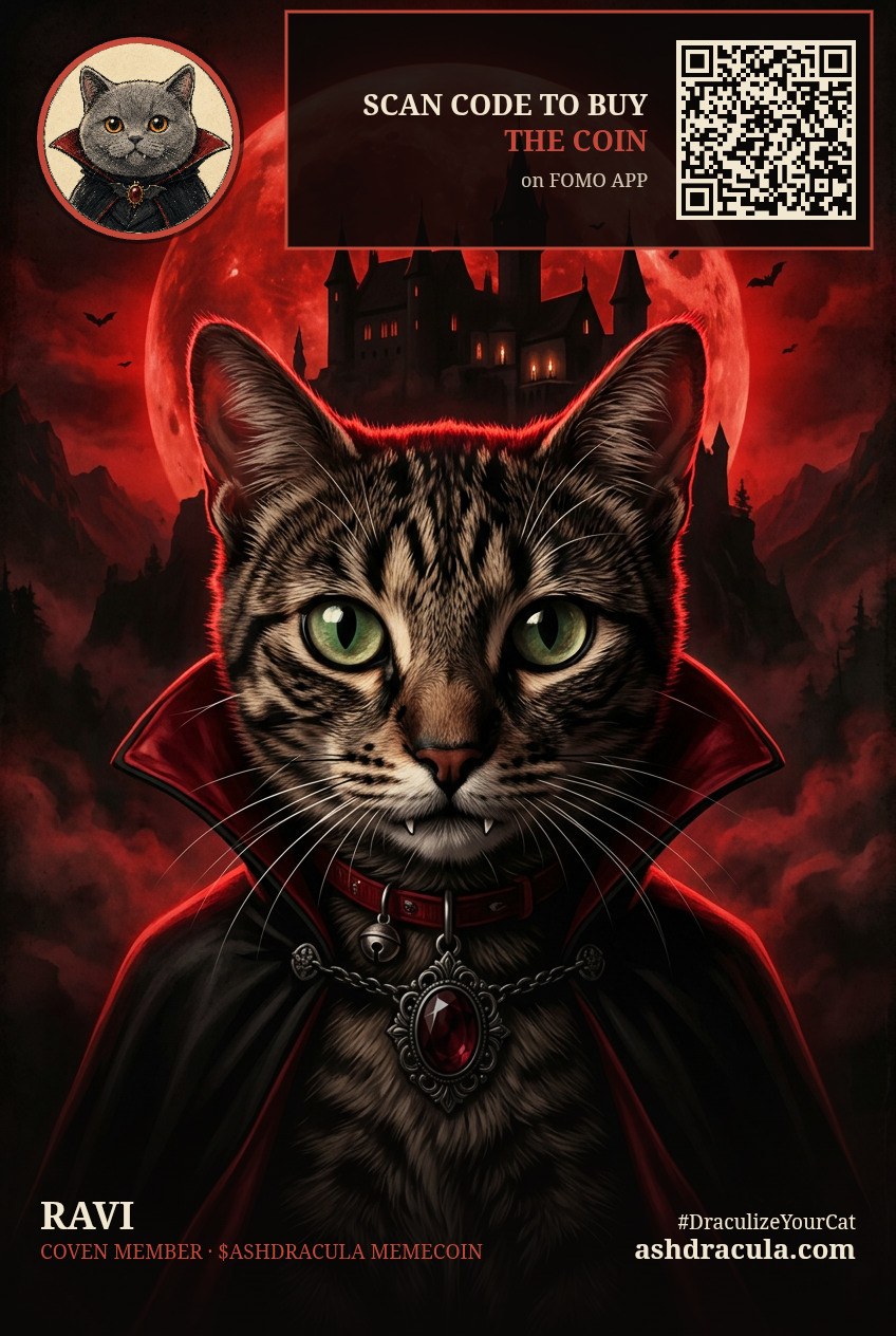 Ravi as a Dracula Cat