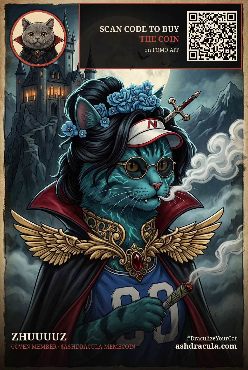 Zhuuuuz as a Dracula Cat