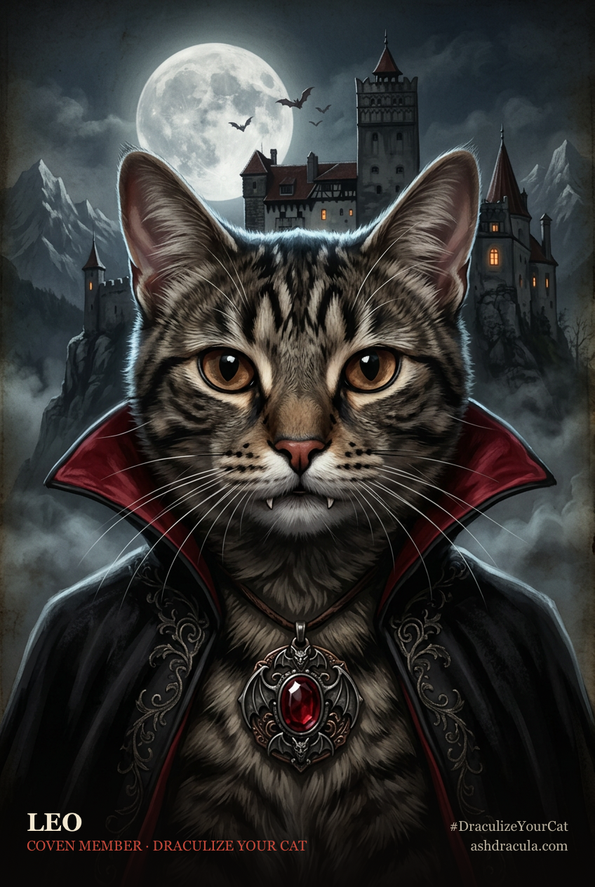 Leo as a Dracula Cat