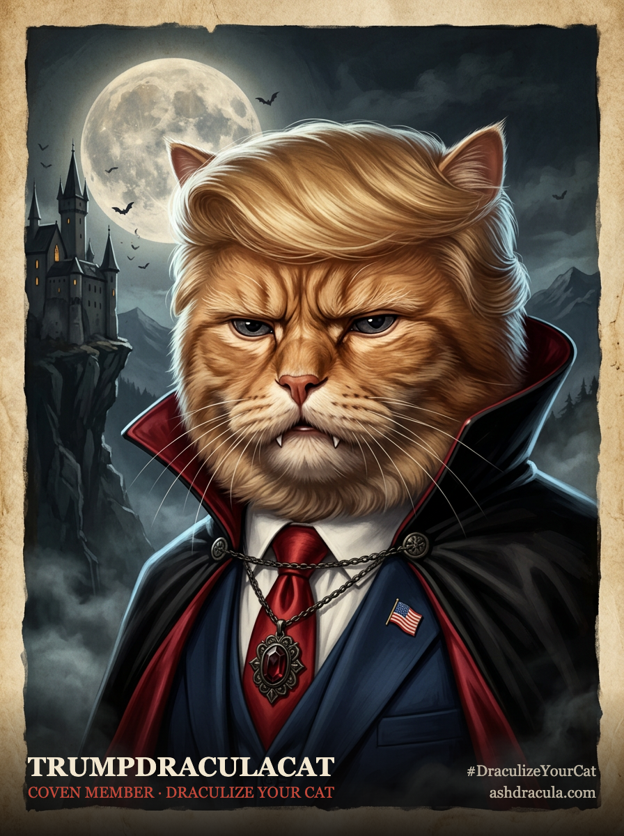 TrumpDraculaCAT as a Dracula Cat
