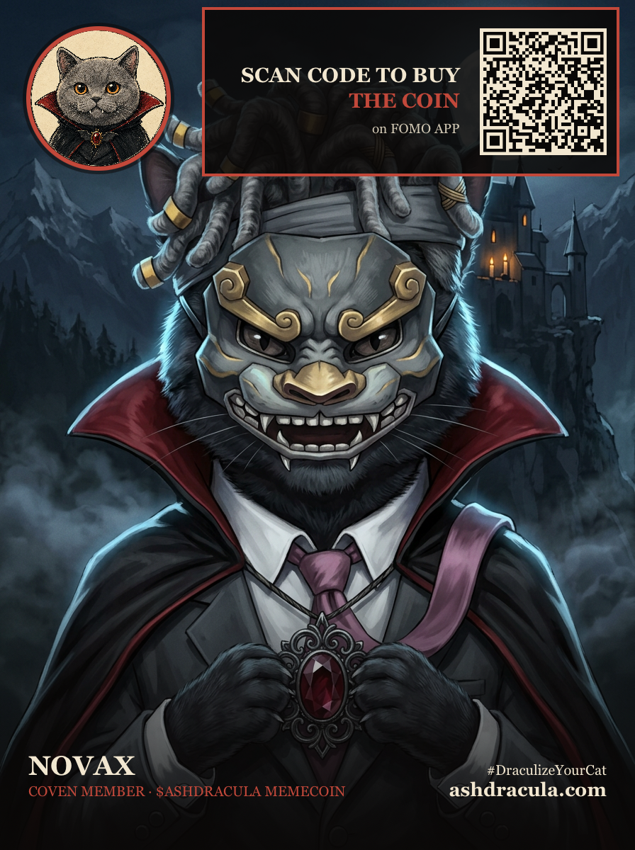 Novax as a Dracula Cat