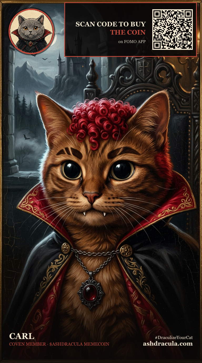 Carl as a Dracula Cat