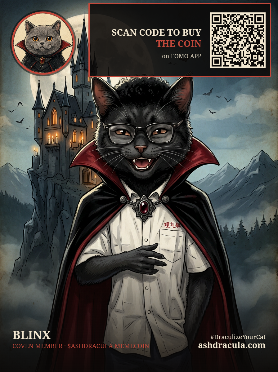 BLINX as a Dracula Cat