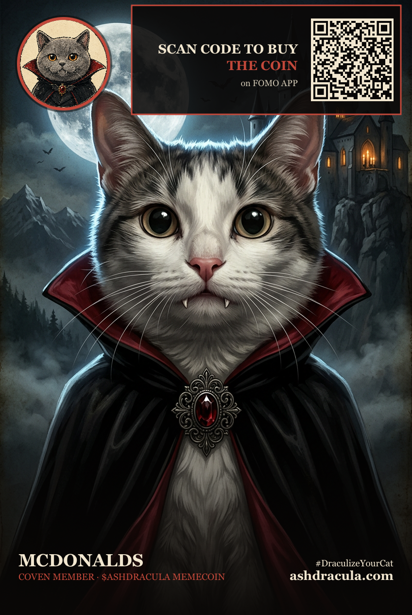 McDonalds as a Dracula Cat