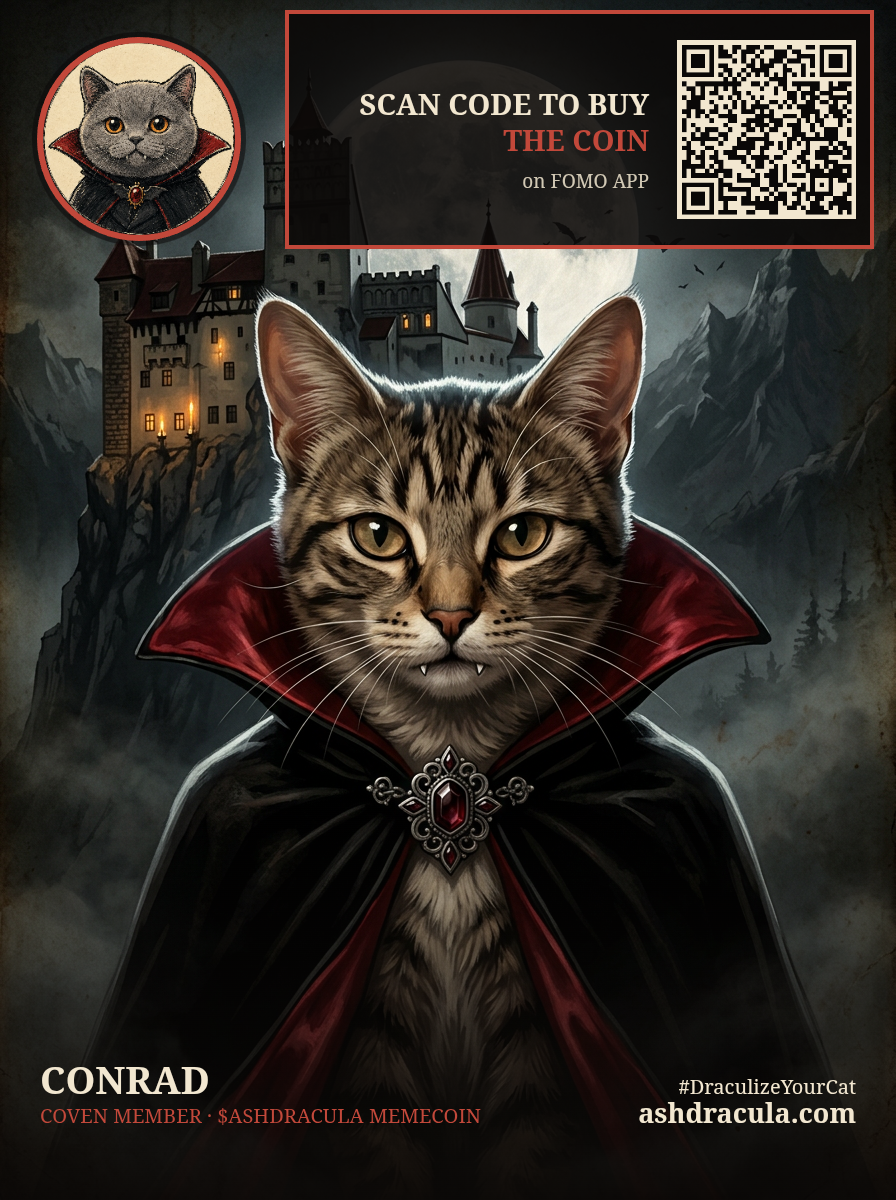 Conrad as a Dracula Cat